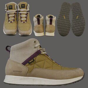 Teva Tan and Purple Ankle Boots